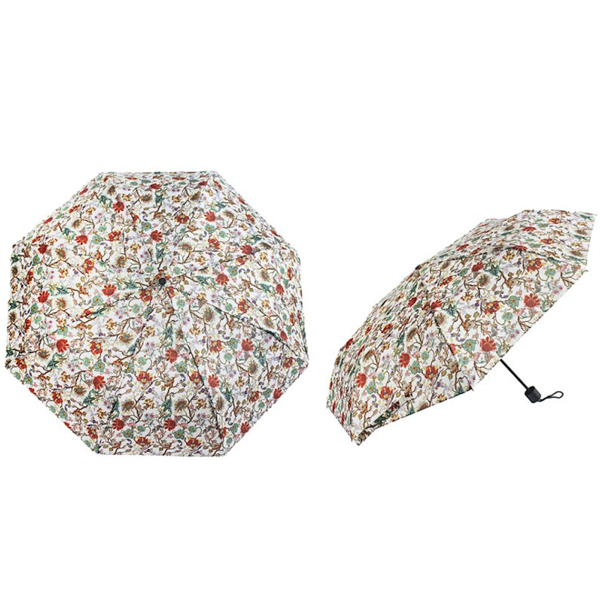 Hopfällbart paraply i ett vackert blommönster Anthina 24cm - 3