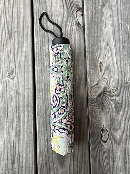Hopfällbart paraply i Morris' mönster Pimpernel Midnight 24cm