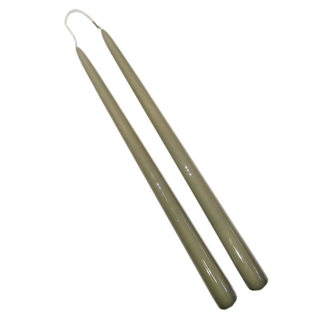 Antikljus / Parljus LACKADE DOVT OLIV H:42cm Pris/par