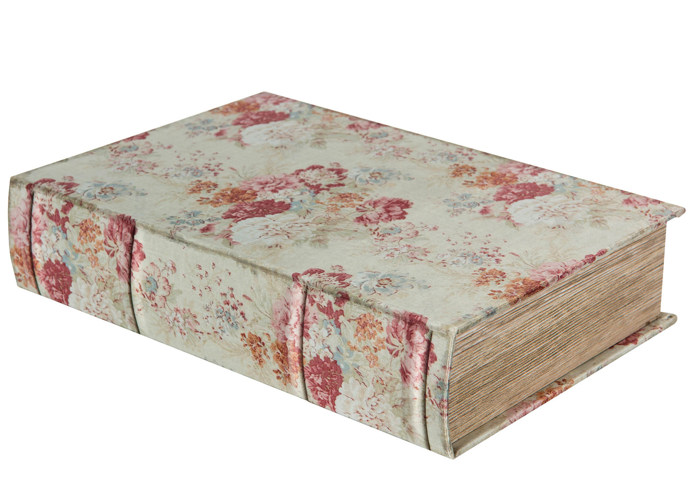 Boklåda – Sidenkänsla med rosmotiv 21x7x30cm