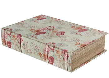 Boklåda – Sidenkänsla med rosmotiv 21x7x30cm