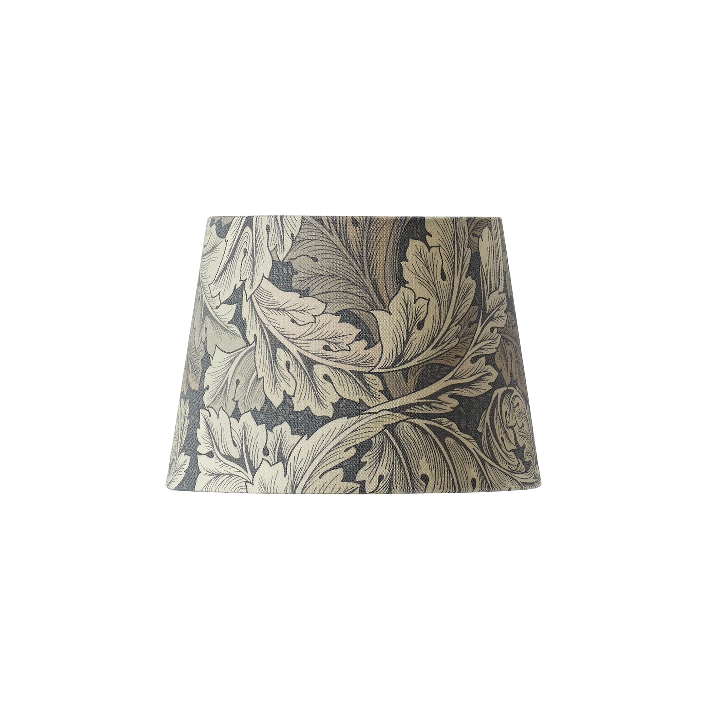 Lampskärm Qvist – Rund i Morris mönster ACANTHUS GREY Ø18 H13 - 2