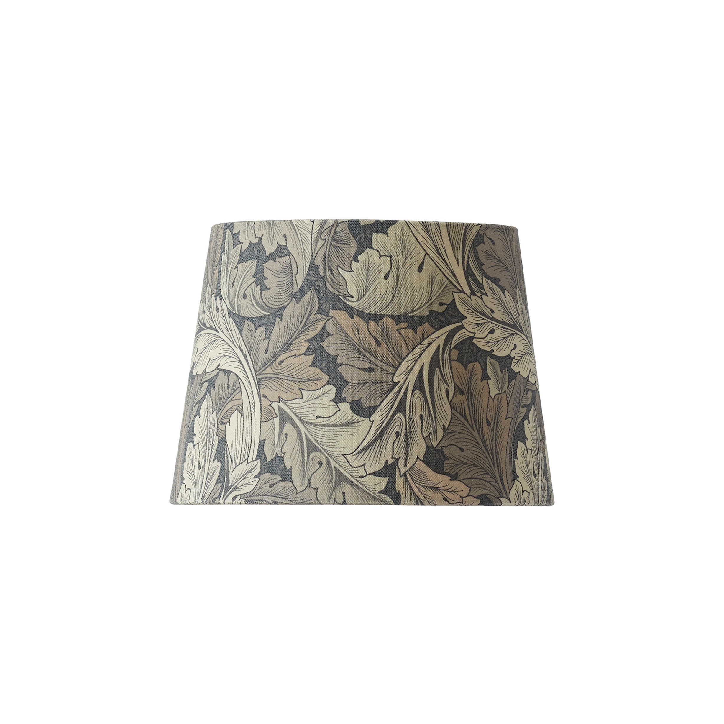 Lampskärm Qvist – Rund i Morris mönster ACANTHUS GREY Ø22 H16