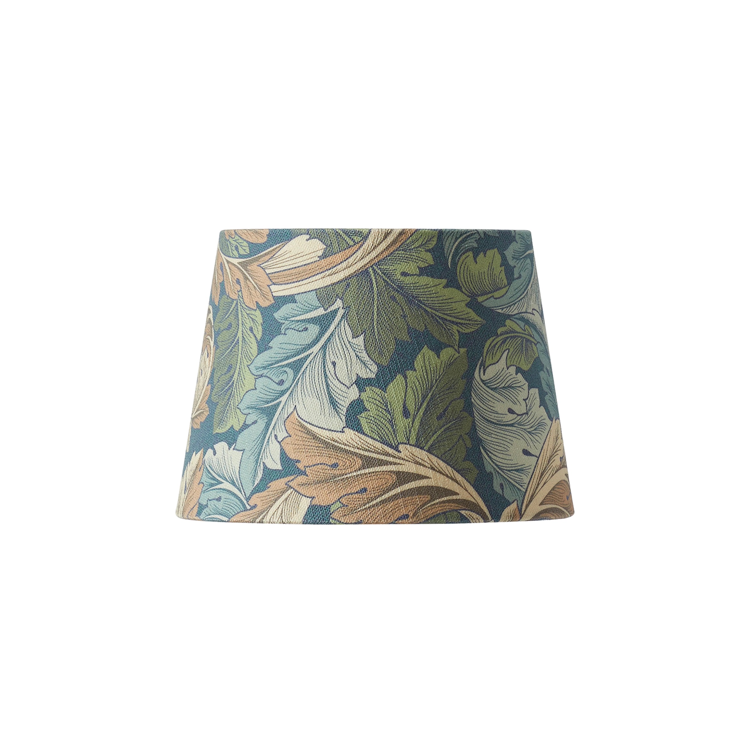Lampskärm Qvist – Rund i Morris mönster ACANTHUS BLUE Ø18 H13