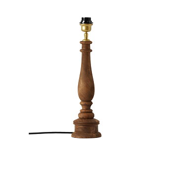 Lampfot Qvist 409 – Brun i trä 47cm