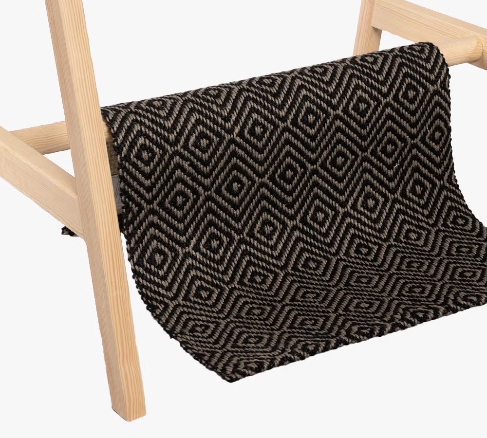 Dörrmatta Gåsöga Grå / Svart 60x90cm - 3