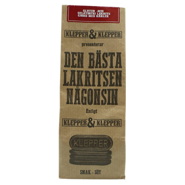 Klepper & Klepper Sötlakrits Glutenfri 200g
