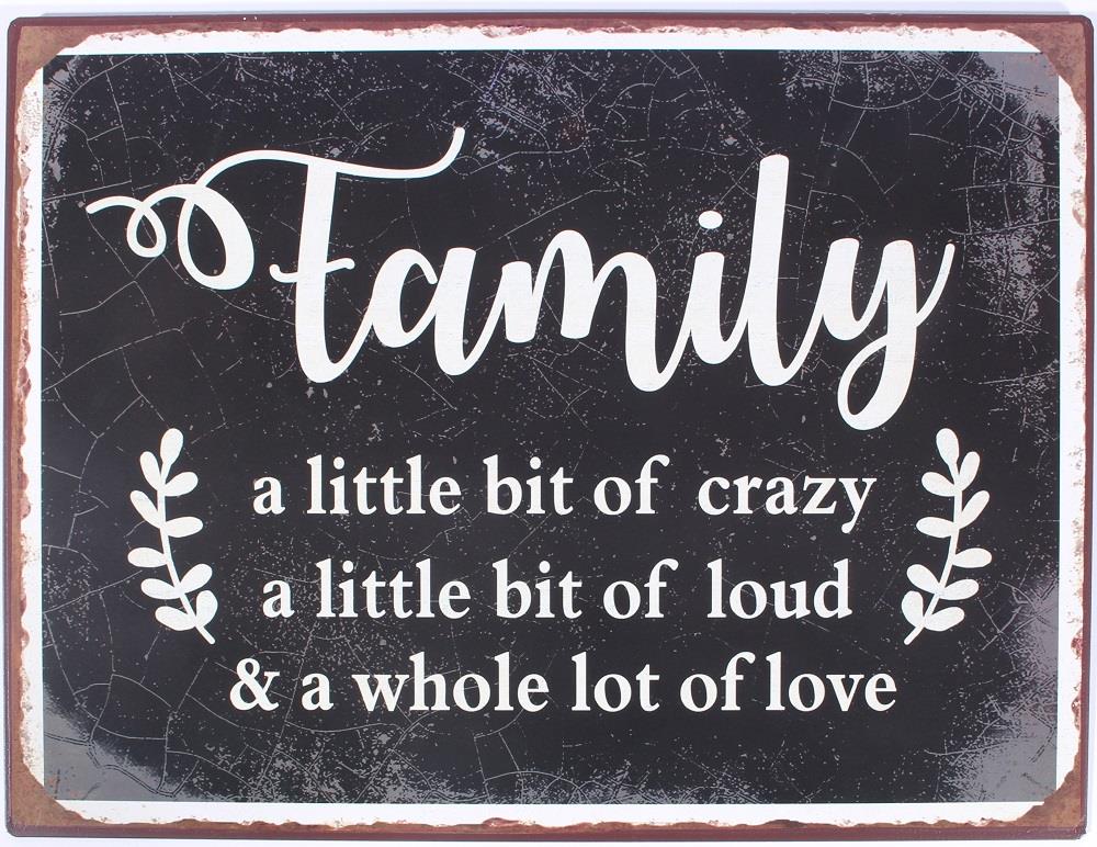Plåtskylt – Family...