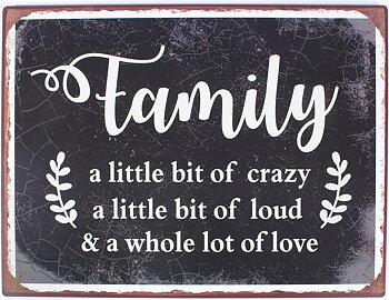 Plåtskylt – Family...