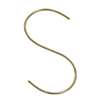S-krok Rund & X-Slim i järn – mässingsfinish 18cm