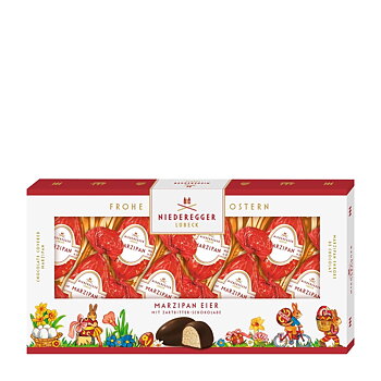 Niedereggers marsipanägg överdragna med mörk choklad 120g
