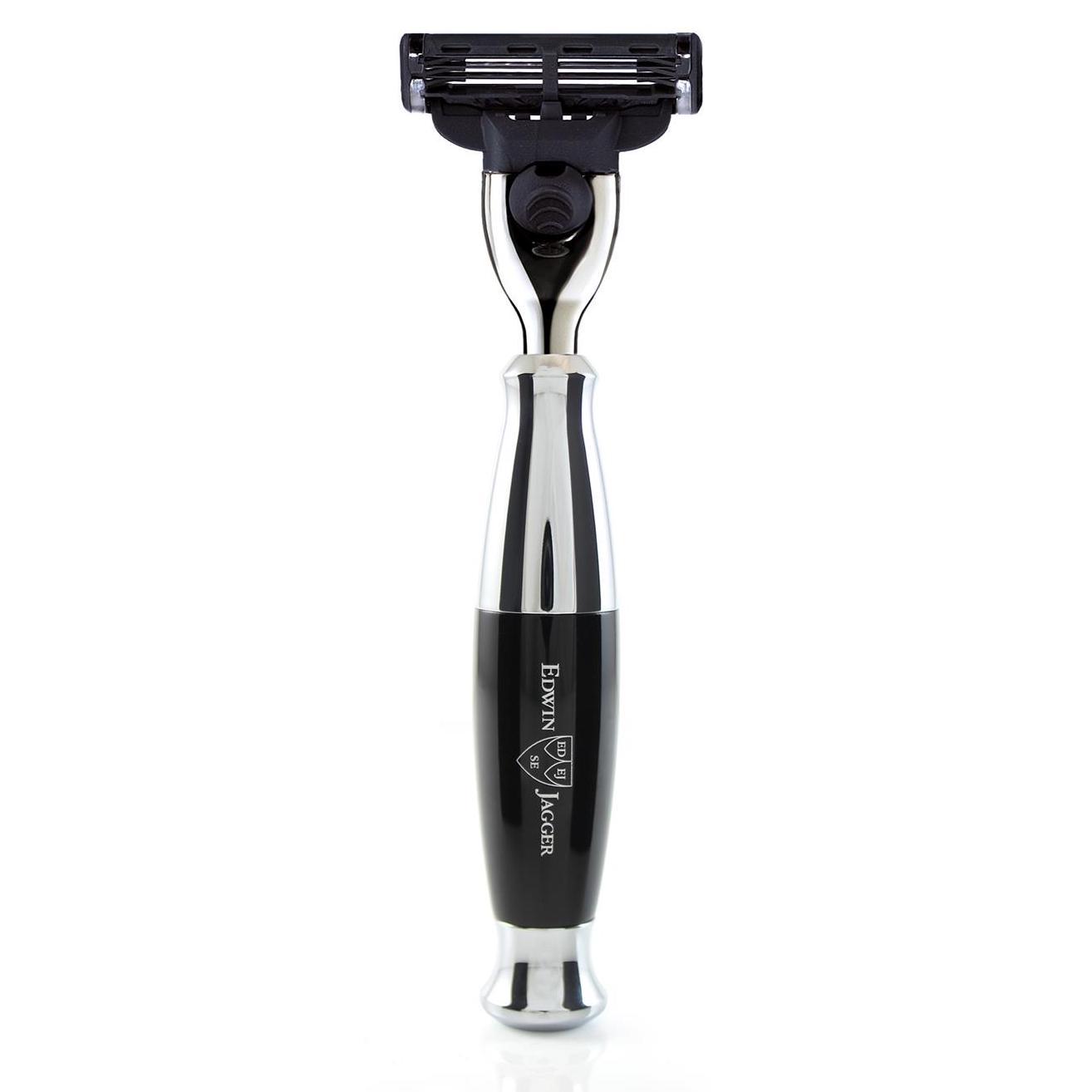 Rakhyvel Mach3 Razor Diffusion 36 – krompläterad med ebenholtsimitation
