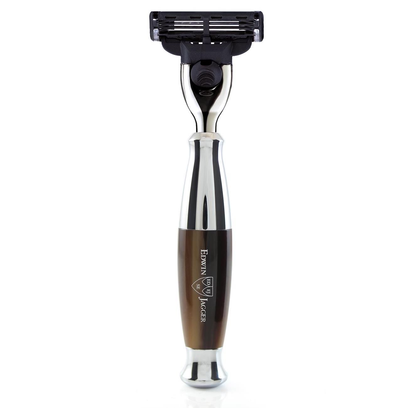 Rakhyvel Mach3 Razor Diffusion 36 – krompläterad med hornimitation