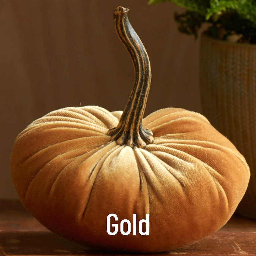 Sammetspumpa Liten Guld - Handgjord Ø≈12,7cm - 7