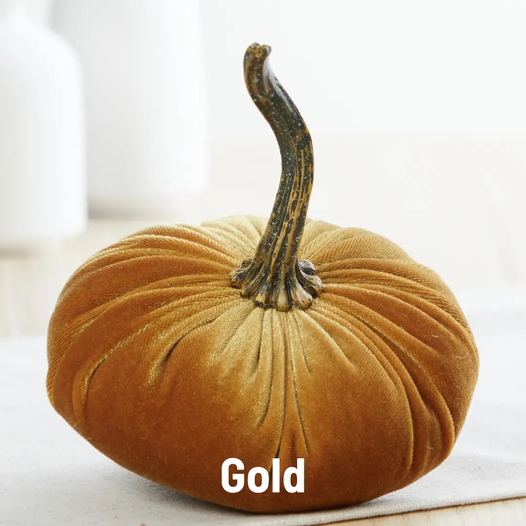 Sammetspumpa Liten Guld - Handgjord Ø≈12,7cm