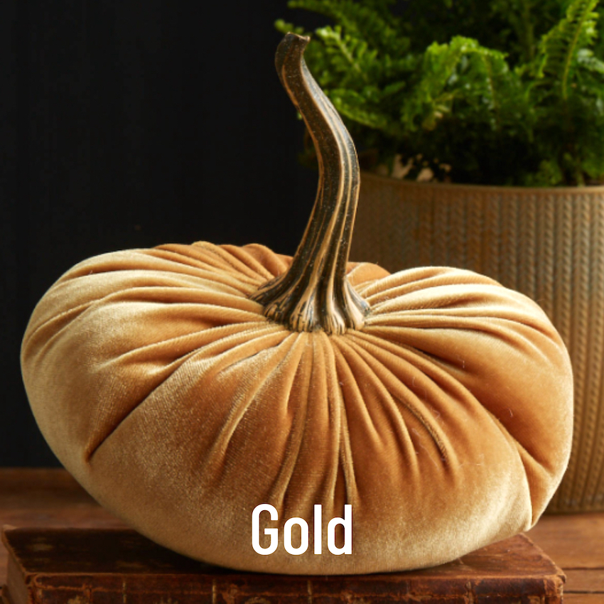 Sammetspumpa Mellan Guld - Handgjord Ø≈16cm - 3