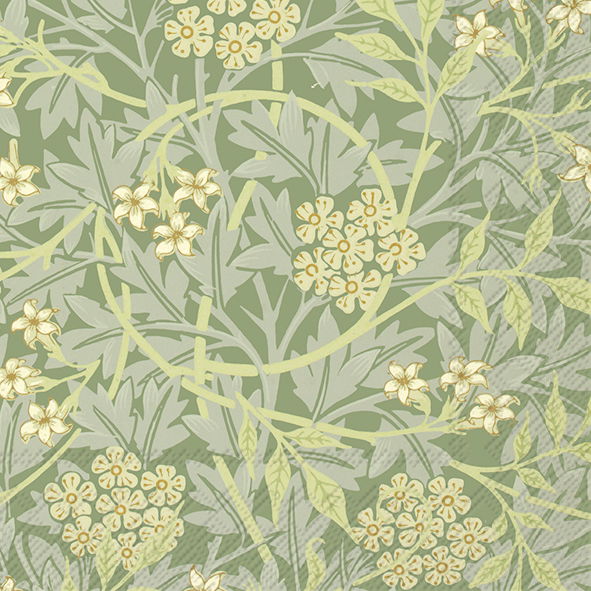 Servetter Kaffe V&A Jasmine Green