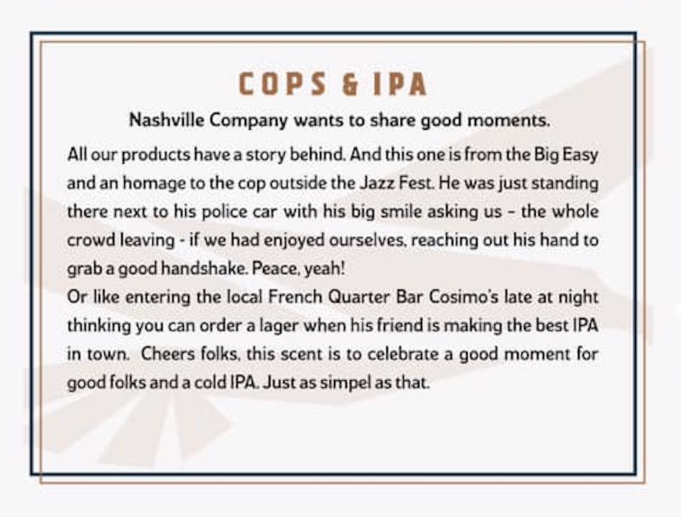Nashville – Cops & IPA med en doft av grape & apelsin - 4