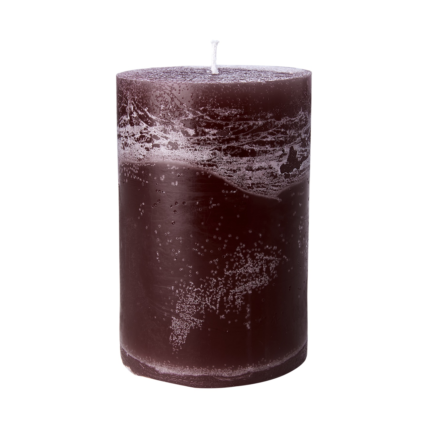 Blockljus COTÉ NORD Plommonlila Ø10XH15CM 100H