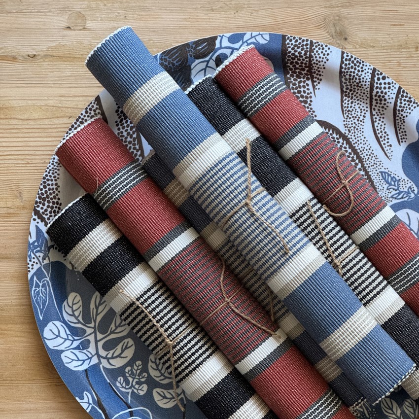 Löpare GRETA Recycled OEKO-TEX® – Rost, grå & Beige 33x240cm - 4