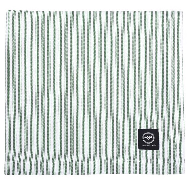 Bordsduk LINA Recycled OEKO-TEX® – Grön & Vit 140x250cm