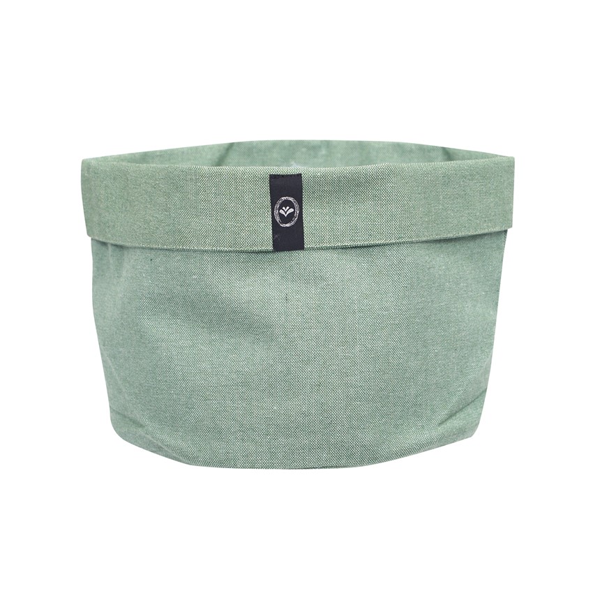 Förvaringskorg ELIN Recycled OEKO-TEX® – Grön & Vit Ø:20cm - 2