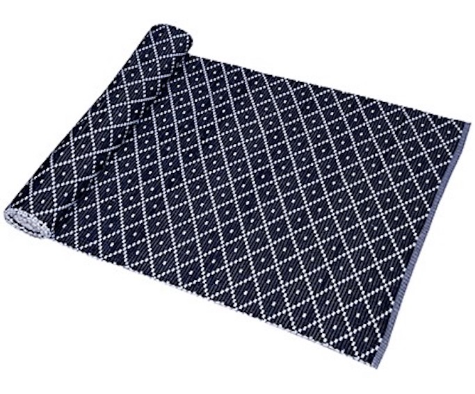 Ripsmatta ELLA – Recycled OEKO-TEX® – Blå & Vit 70x160cm