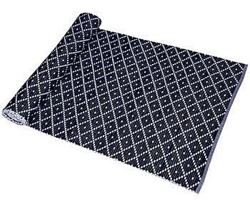 Ripsmatta ELLA – Recycled OEKO-TEX® – Blå & Vit 70x160cm