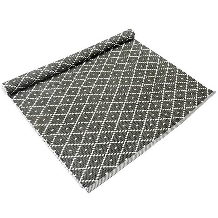Ripsmatta ELLA – Recycled OEKO-TEX® – Oliv & Beige 70x160cm
