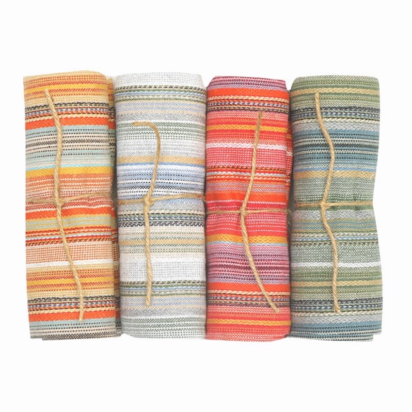 Kökshandduk GOA – Recycled OEKO-TEX® 50x70cm. Fyra olika mönster & färger, Pris/st