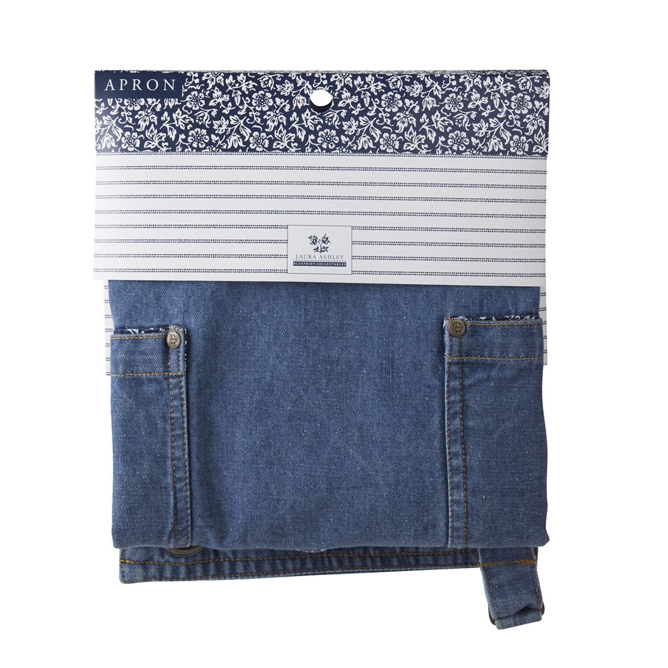FÖRKLÄDE SWEET ALLYSUM I DENIM & MATCHANDE SCARF ASHLEY - 3