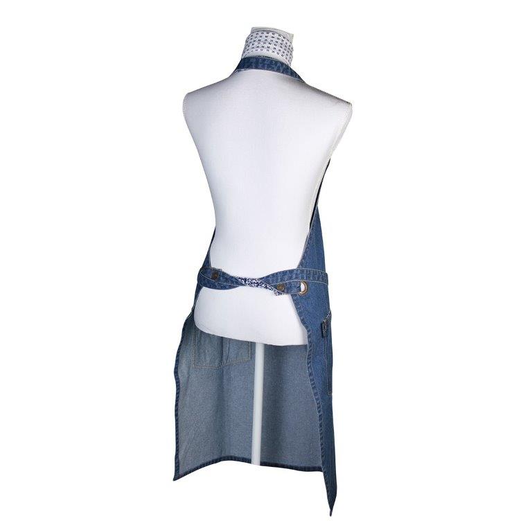 FÖRKLÄDE SWEET ALLYSUM I DENIM & MATCHANDE SCARF ASHLEY - 7