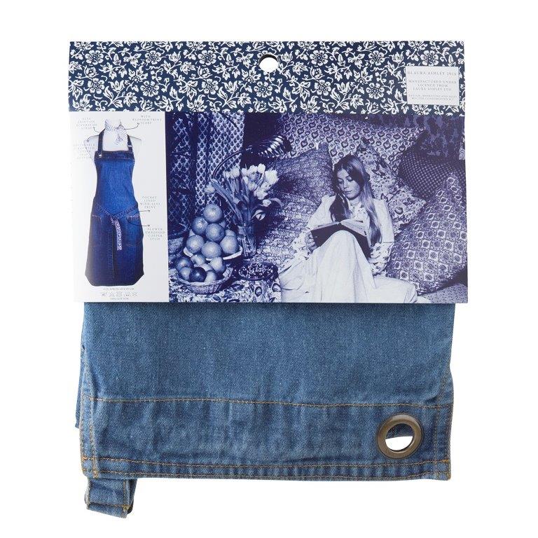 FÖRKLÄDE SWEET ALLYSUM I DENIM & MATCHANDE SCARF ASHLEY - 4