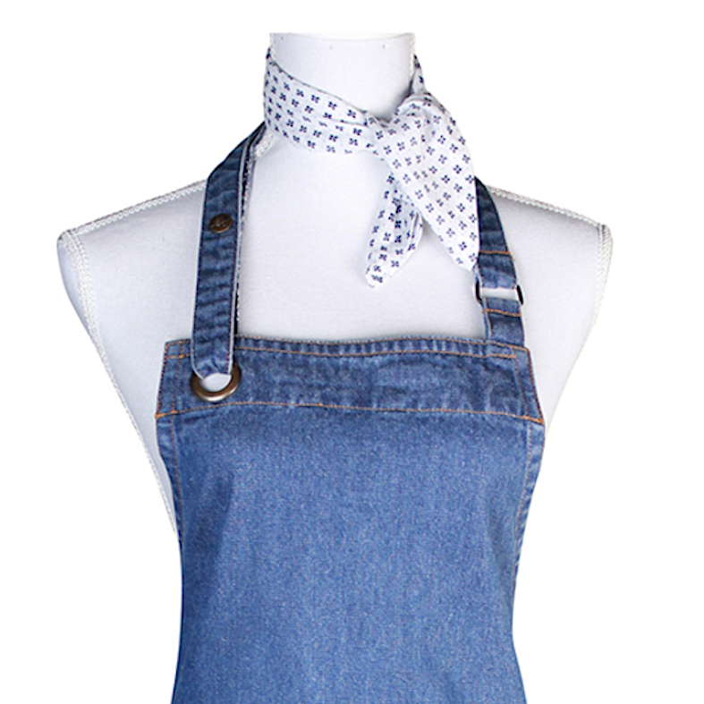 FÖRKLÄDE SWEET ALLYSUM I DENIM & MATCHANDE SCARF ASHLEY - 2