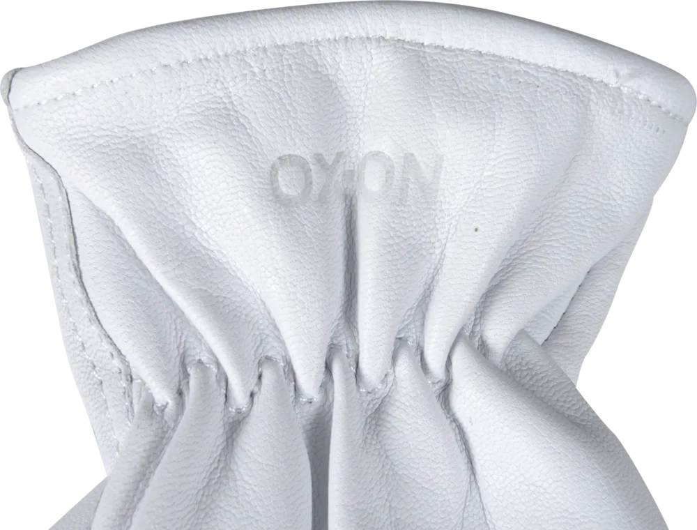 Arbetshandske / Trädgårdshandske i mjukt getskinn vit OX-ON Worker - 7