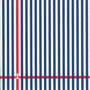 SERVETTER KAFFE LITTLE ANCHOR BLUE RED
