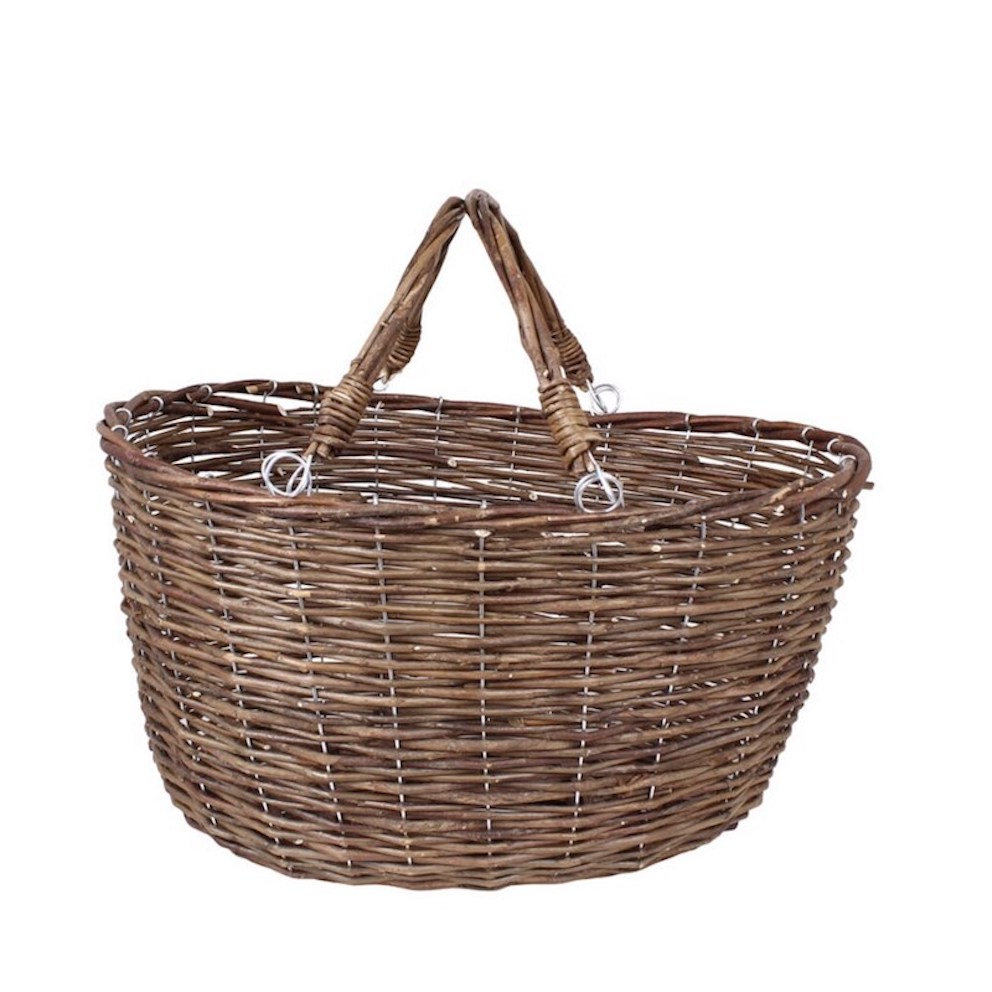 Pilkorg Iris – handflätad med två handtag, Stor 45x35x25cm - 4