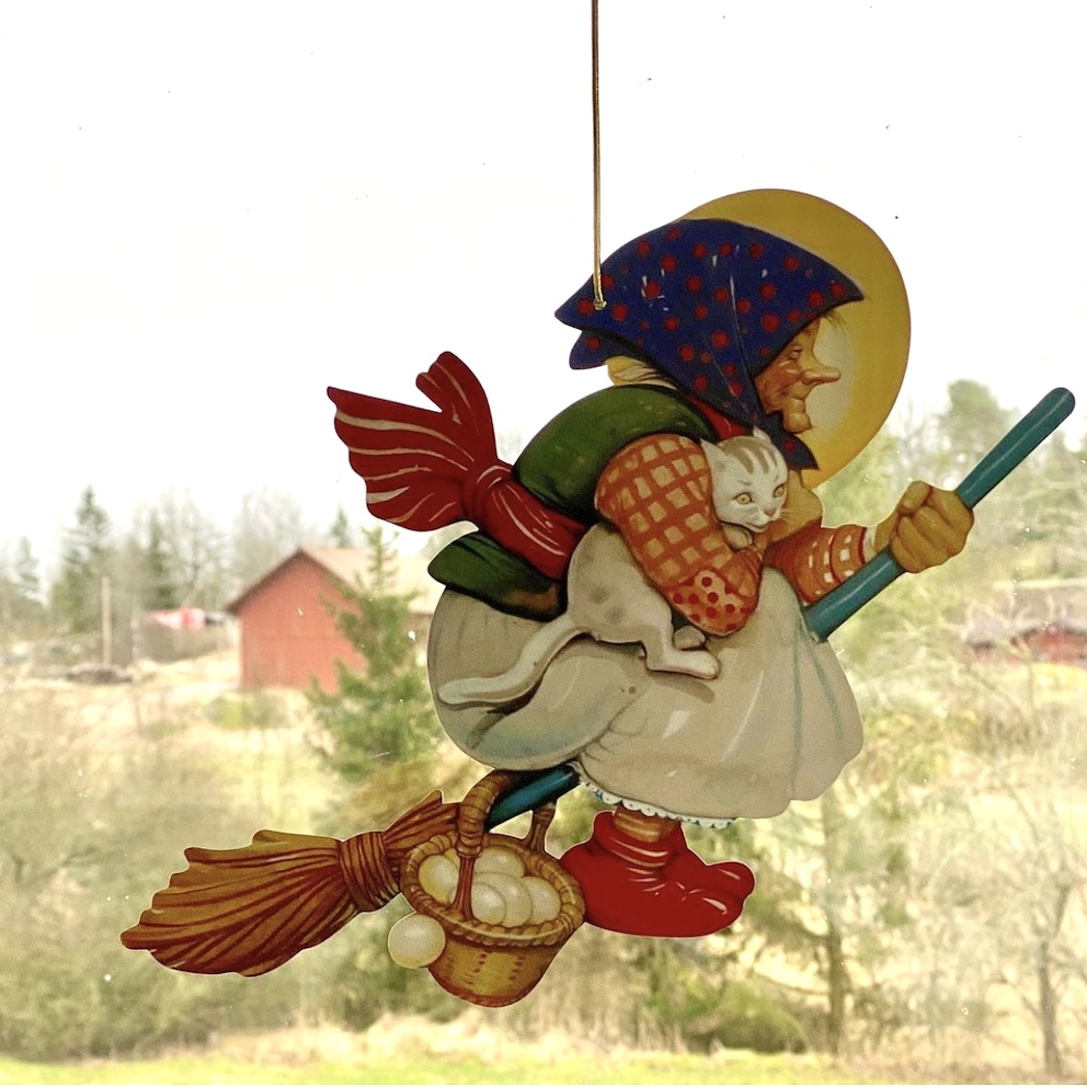 PÅSKKÄRRING PAPP, dubbelsidig 25cm - tre olika pris/st