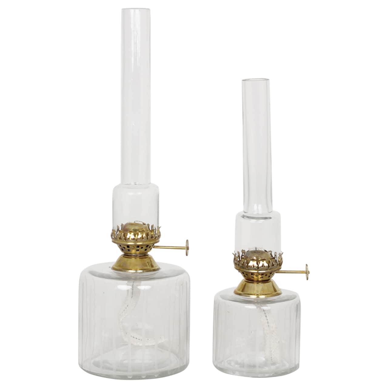 Fotogenlampa RAK LITEN i etsat glas & mässing Ø:8cm H:25cm - 2
