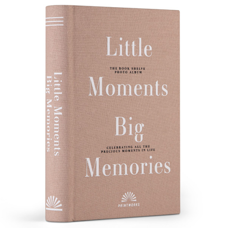 Fotoalbum "Little Moments, Big Memories" – 40 benvita sidor 20,5x14,3cm