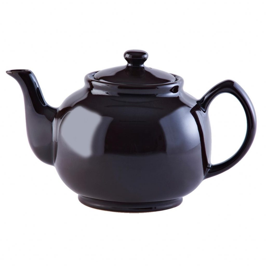 Tekanna P&K i stengods 1,5 liter – klassisk brun Rockingham glasyr