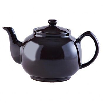 Tekanna P&K i stengods 1,5 liter – klassisk brun Rockingham glasyr