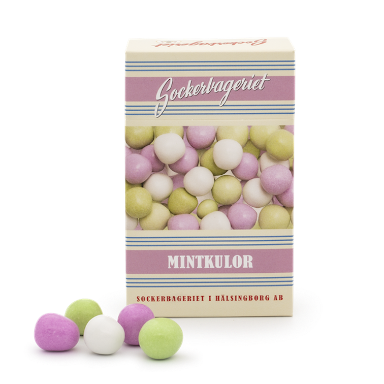 Mintkulor PEPS i klassisk retroask 100g