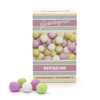 Mintkulor PEPS i klassisk retroask 100g