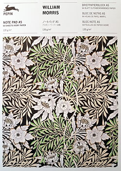 BREVPAPPER / NOTERINGSBLOCK A5 WILLIAM MORRIS