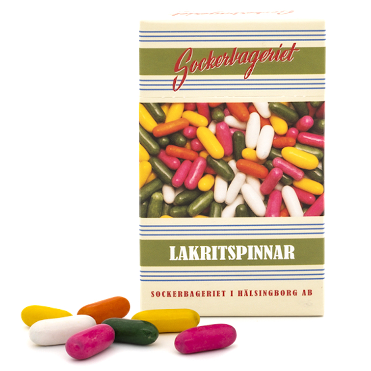 Lakritspinnar i klassisk retroask 100g