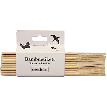 Märkpinnar i bambu – RAKA 12cm 10-pack