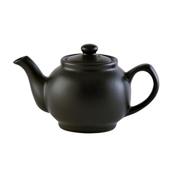 Tekanna P&K matt svart i stengods, rymmer 1,1 liter