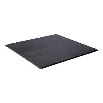 Serveringsfat / Ljusfat EBONY XL i skiffer med rak kant 40x40cm