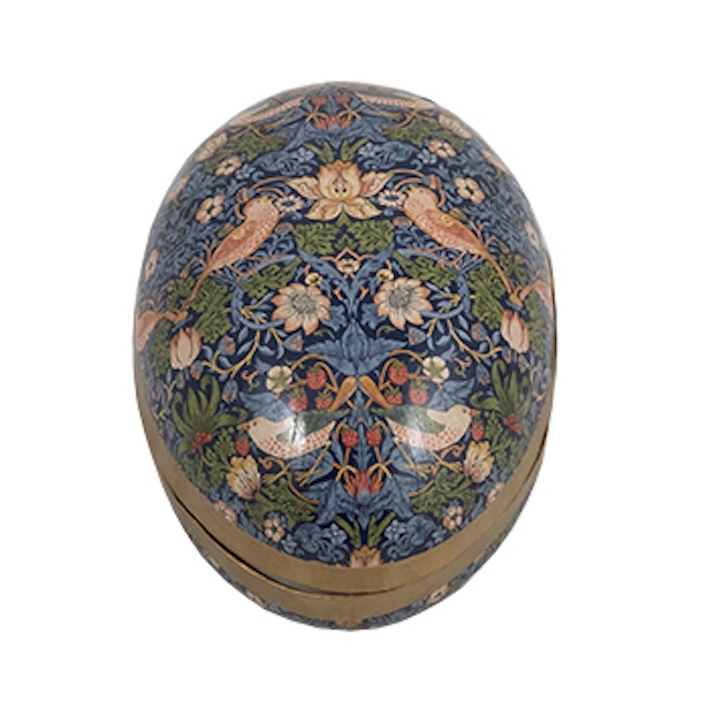 Påskägg 15cm papper – William Morris' Strawberry Thief